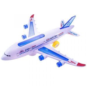 Airplane Electric Toy Airbus A380 Flashing LED Lights & Sounds